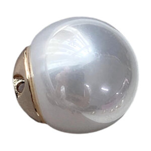 11.5-19.5mm Metal Base Pearl Glossy Shirt and Coat Buttons 12pcs