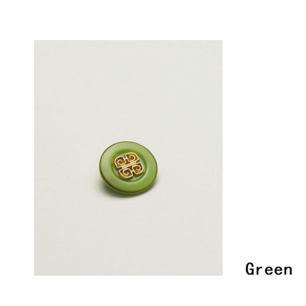 Chinese Style Fruit Metal Clothing Buttons 15 Pack (3 Colors) - Image 4
