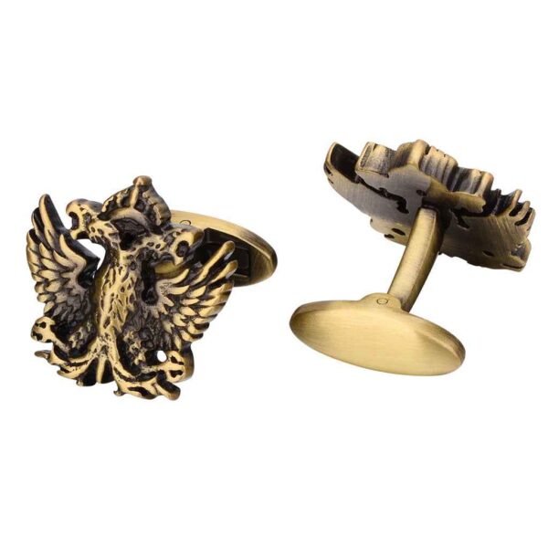 Antique Bronze Double-Headed Eagle Cufflinks