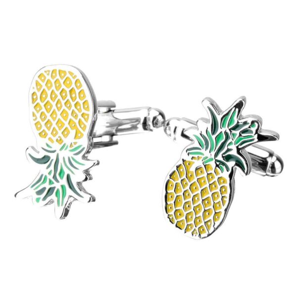 Cool Pineapple-Shaped Copper Cufflinks for Men