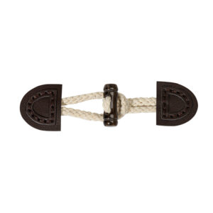 14.5cm Beige, Brown and Dark Coffee Leather Sew-on Toggles 8pcs