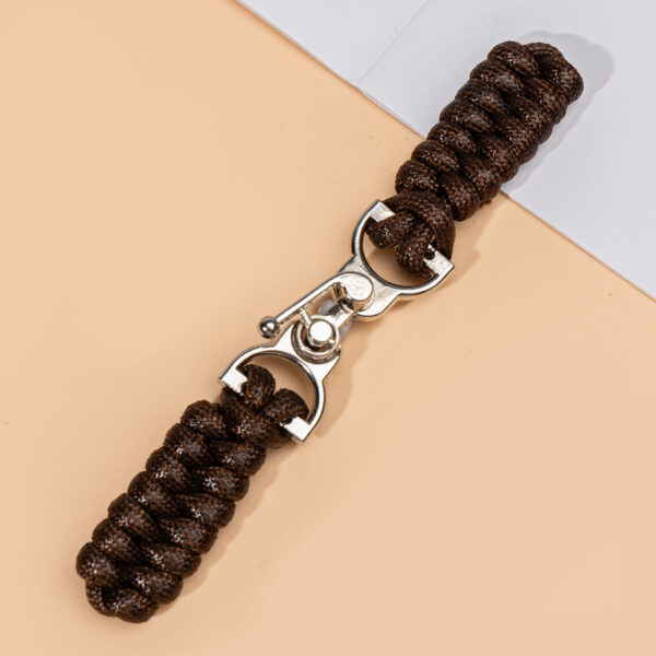 13.5cm Black Waxed Rope Sew-on Toggle Button with Metal Buckle 3pcs - Image 6