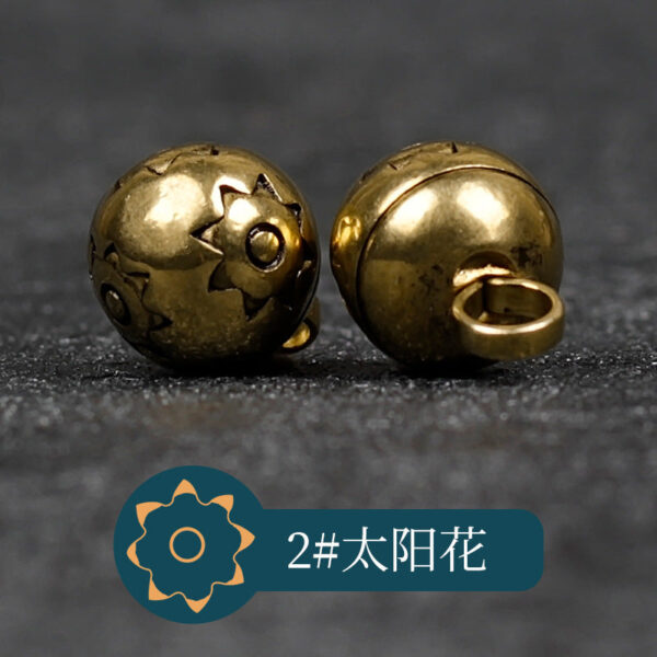 10mm Retro Chinese Solid Copper Metal Buttons for Cheongsam Hanfu 14 Pack - Image 17