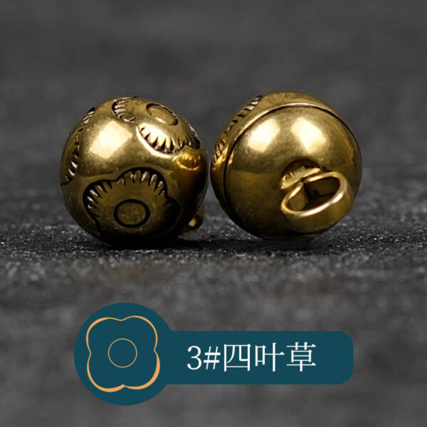 10mm Retro Chinese Solid Copper Metal Buttons for Cheongsam Hanfu 14 Pack - Image 10