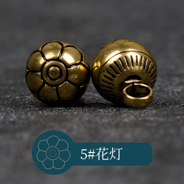 10mm Retro Chinese Solid Copper Metal Buttons for Cheongsam Hanfu 14 Pack - Image 5