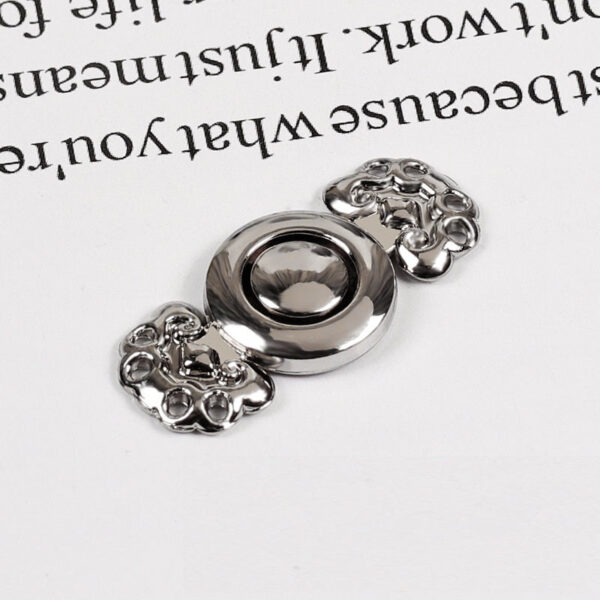2.8cm Chinese Cloud and Ruyi Metal Pair Buttons 10pcs - Image 7