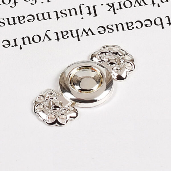 2.8cm Chinese Cloud and Ruyi Metal Pair Buttons 10pcs - Image 8