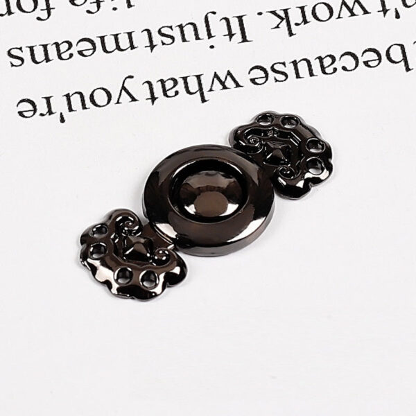 2.8cm Chinese Cloud and Ruyi Metal Pair Buttons 10pcs - Image 9