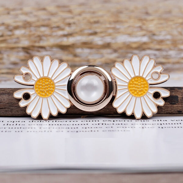 4.7cm Daisies Metal Pair Buttons for Hanfu and Cheongsam 10pcs - Image 7