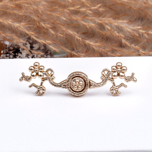 5cm Chinese Style Vintage Gold Silver Plum Blossom Metal Frog Buttons 20pcs - Image 7