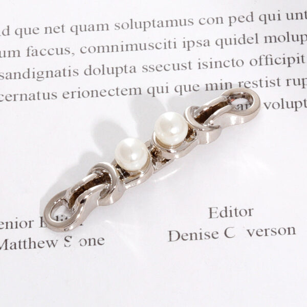 4.5cm Chinese Metal Frog Buttons with Pearl Light Gold and Silver White 20pcs - Image 5