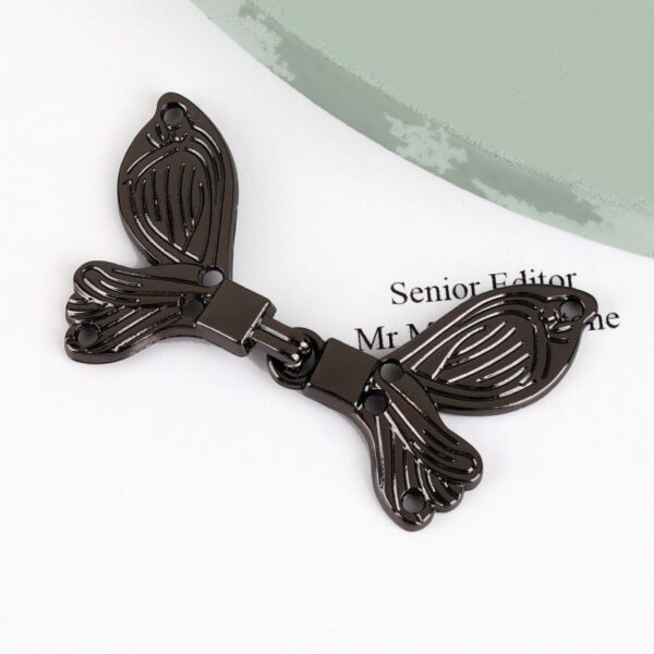 4.8cm Chinese Butterfly-Shaped Zinc Alloy Hook Decoration Buttons 20pcs - Image 7