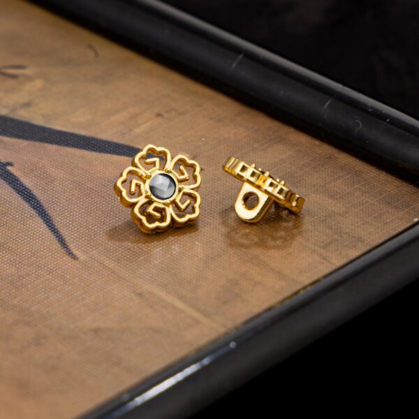 1cm Chinese Style Vintage Floral Metal Cufflinks for Hanfu Cheongsam 20pcs - Image 7