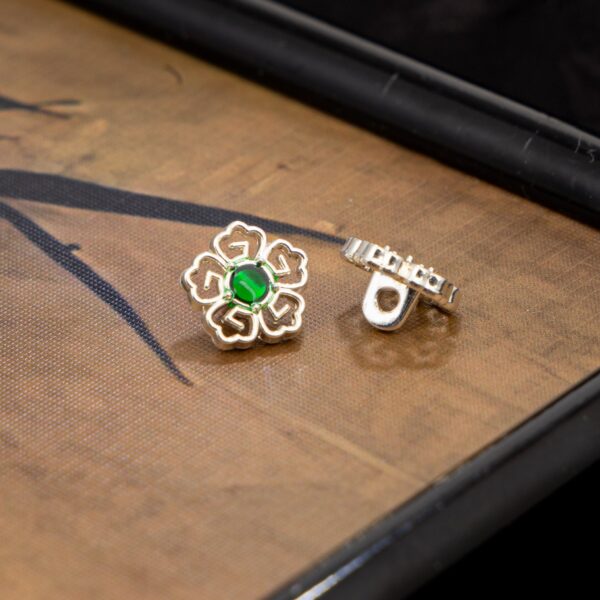 1cm Chinese Style Vintage Floral Metal Cufflinks for Hanfu Cheongsam 20pcs - Image 10