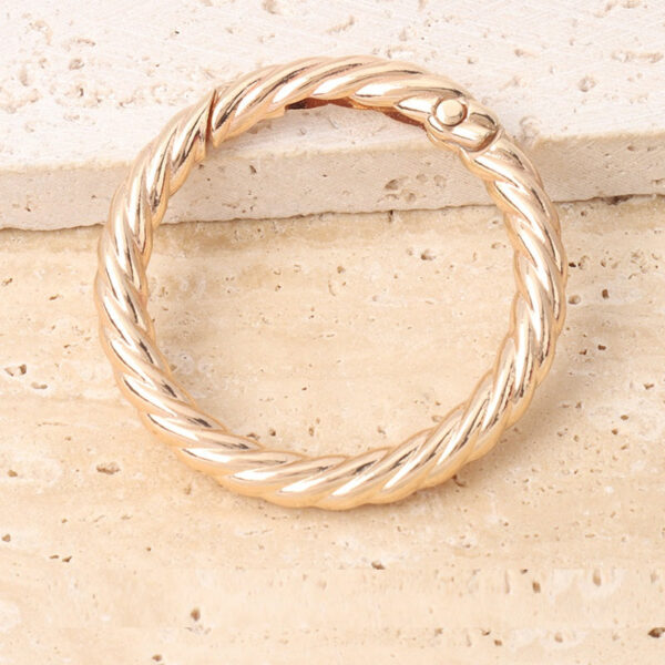 Metal O Spring Ring for Purse Strap Handbag & Keys 10pcs - Image 4