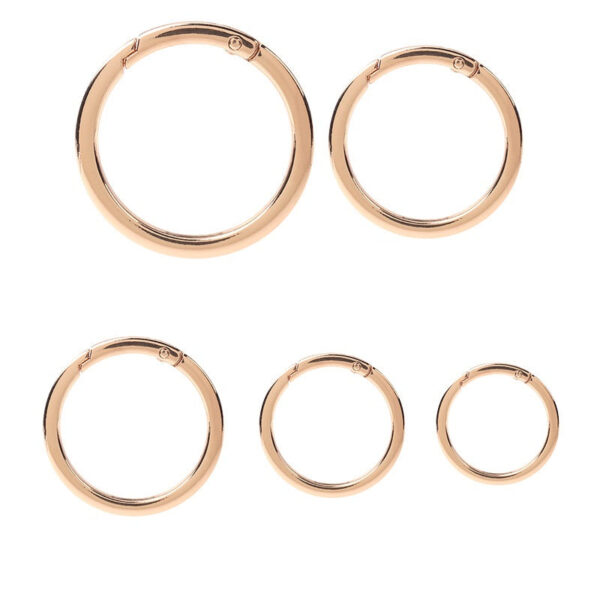 16-38mm Metal DIY Open Ring Spring Hook Buckle 10pcs - Image 2