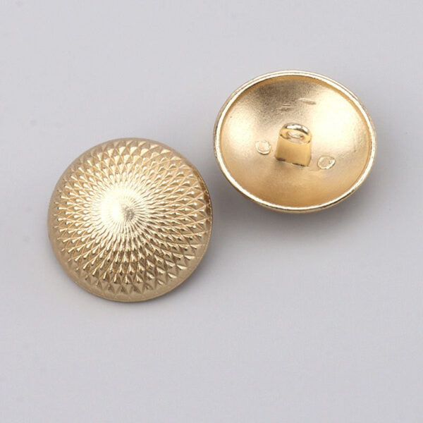 17.5/22.5mm Mystical Geometric Vintage Gold & Silver Metal Hand-Sewn Buttons 3pcs - Image 4