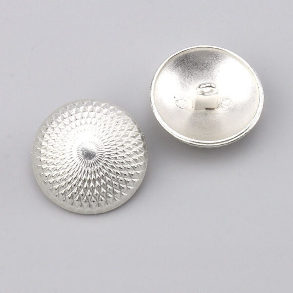 17.5/22.5mm Mystical Geometric Vintage Gold & Silver Metal Hand-Sewn Buttons 3pcs - Image 5