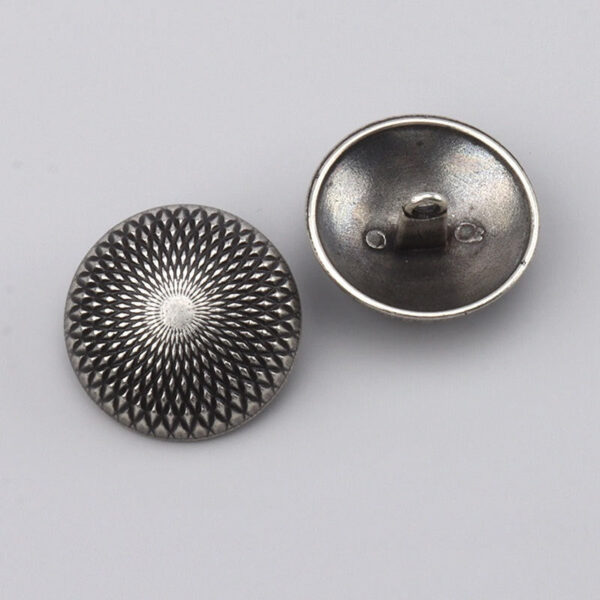 17.5/22.5mm Mystical Geometric Vintage Gold & Silver Metal Hand-Sewn Buttons 3pcs - Image 6