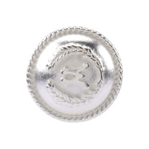 17.5/22.5mm Korean Eco-friendly Vintage Metal Silver Buttons with Shanks 3pcs