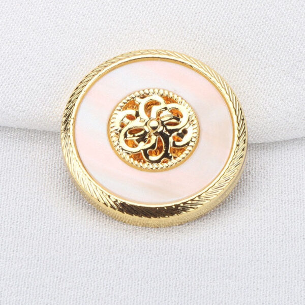 Golden Gunmetal Resin Metal Buttons for Cashmere Coats 10pcs - Image 5