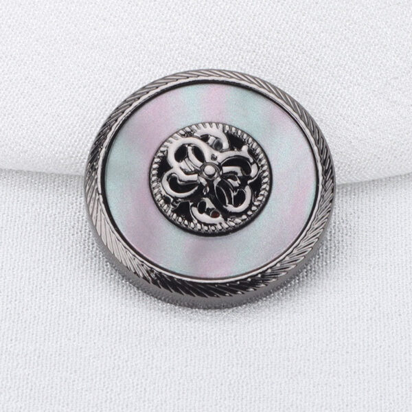 Golden Gunmetal Resin Metal Buttons for Cashmere Coats 10pcs - Image 6