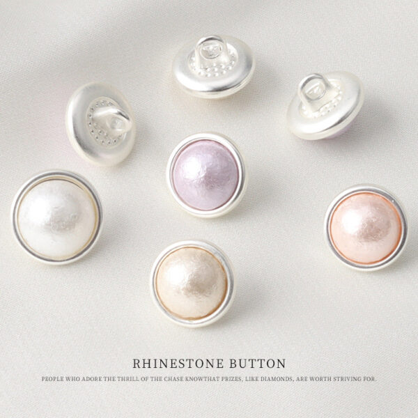 11mm Metal Pearl Mushroom Shank Button for Shirts 24 Pack - Image 3