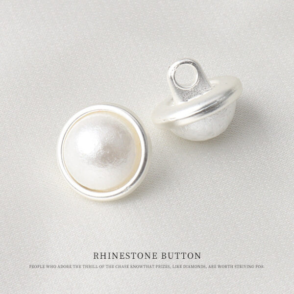 11mm Metal Pearl Mushroom Shank Button for Shirts 24 Pack - Image 6