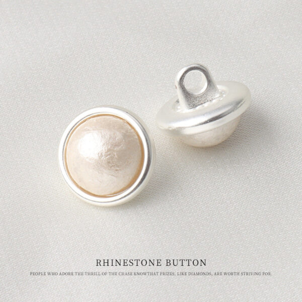 11mm Metal Pearl Mushroom Shank Button for Shirts 24 Pack - Image 7
