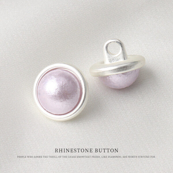 11mm Metal Pearl Mushroom Shank Button for Shirts 24 Pack - Image 5