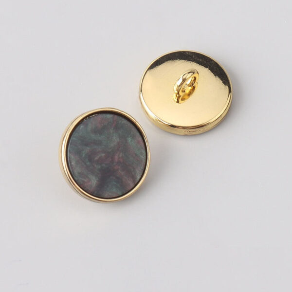 15-20mm Flat Metal Resin Shank Buttons for Woolen Coats 12pcs - Image 4
