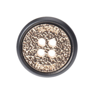 Resin Metal Four Hole Two-Tone Buttons for Cashmere Coats 20 Pack