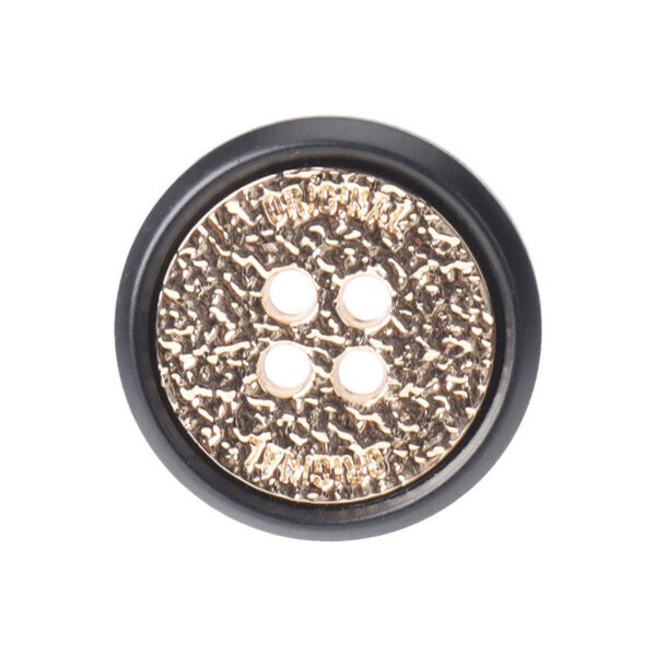 Resin Metal Four Hole Two-Tone Buttons for Cashmere Coats 20 Pack