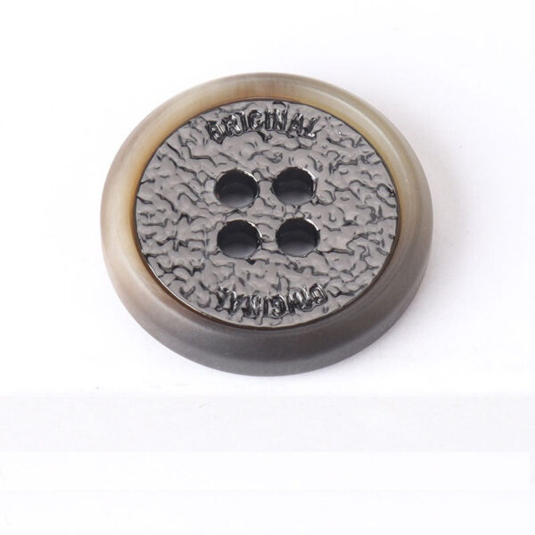 Resin Metal Four Hole Two-Tone Buttons for Cashmere Coats 20 Pack - Image 3
