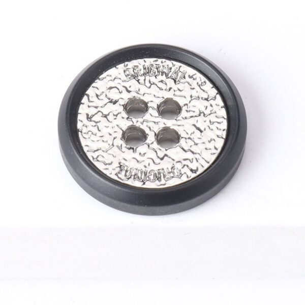 Resin Metal Four Hole Two-Tone Buttons for Cashmere Coats 20 Pack - Image 2