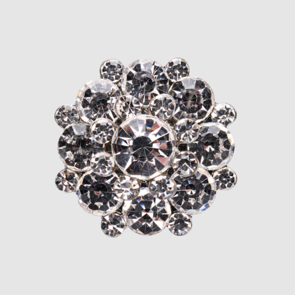 18/24mm Luxurious Diamond Metal Shank Buttons for Garment Decoration 2pcs - Image 4