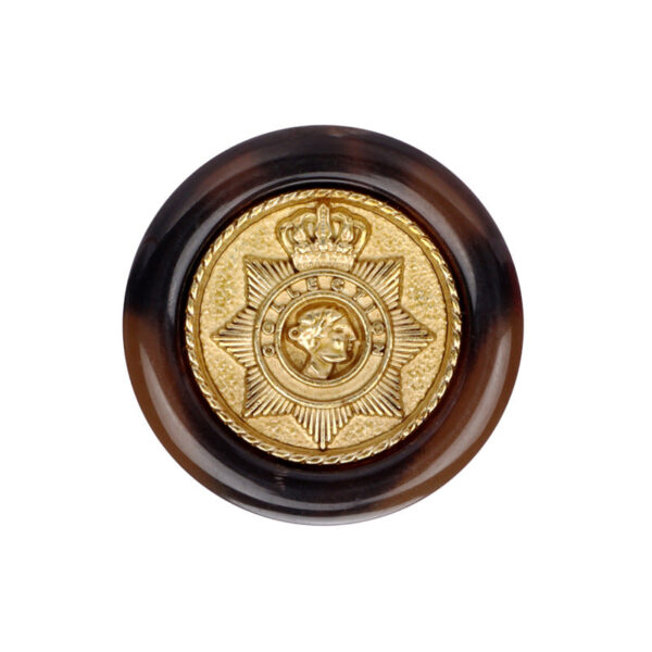 Black Brown Vintage Crown Star Shaped Round Resin Metal Shank Buttons 12pcs - Image 7