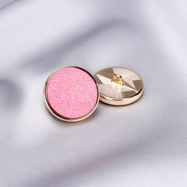 15 - 25mm Round Recycled Resin Buttons with Metal Base 30 Pack - Image 2