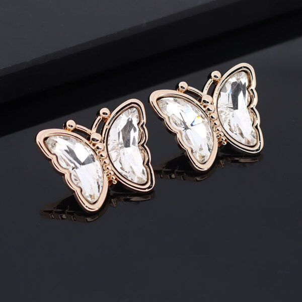 16/23mm Butterfly Shaped Colorful Metal Rhinestone Shank Buttons 10pcs - Image 5