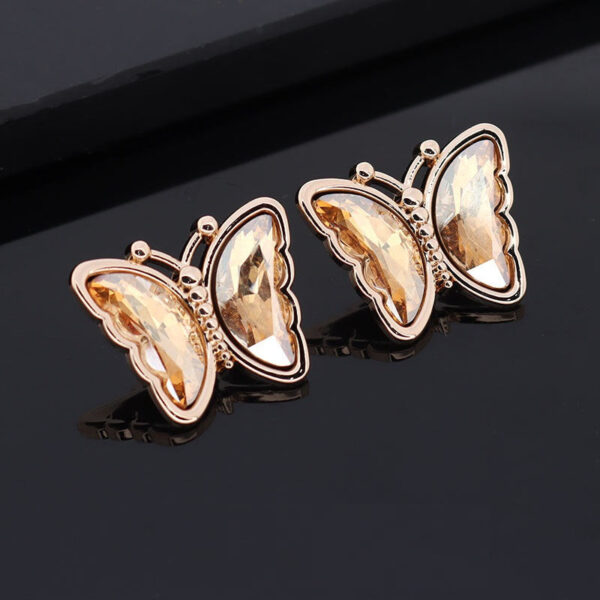 16/23mm Butterfly Shaped Colorful Metal Rhinestone Shank Buttons 10pcs - Image 7