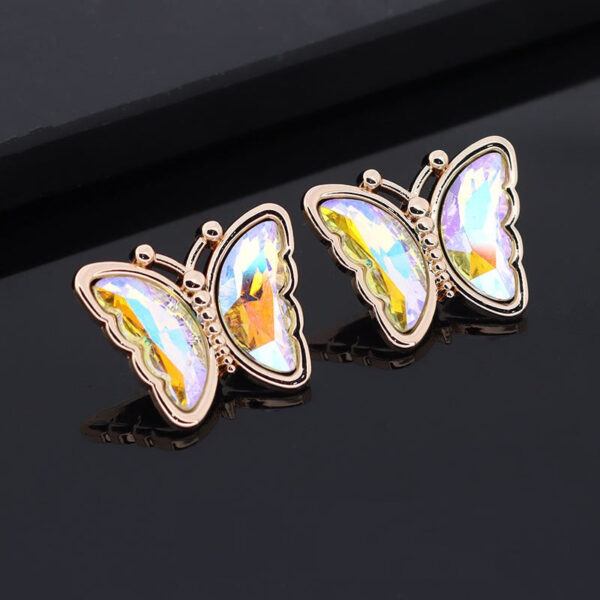 16/23mm Butterfly Shaped Colorful Metal Rhinestone Shank Buttons 10pcs - Image 10