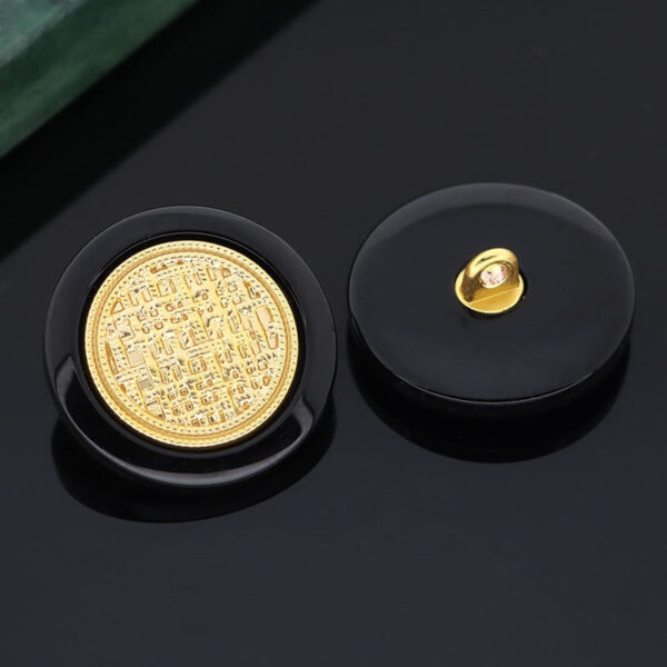 18/20/23mm White Black Gold Metal Resin Shank Buttons 15 Pack - Image 6