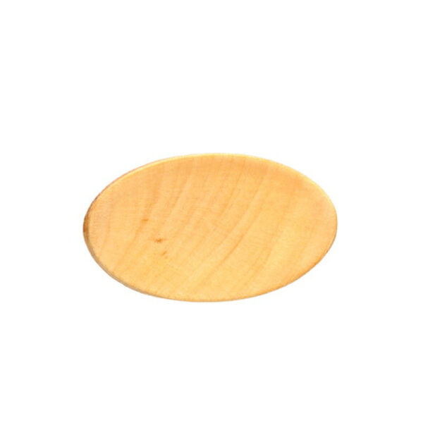 15mm Oval Natural Wood Buttons with Shanks 30pcs
