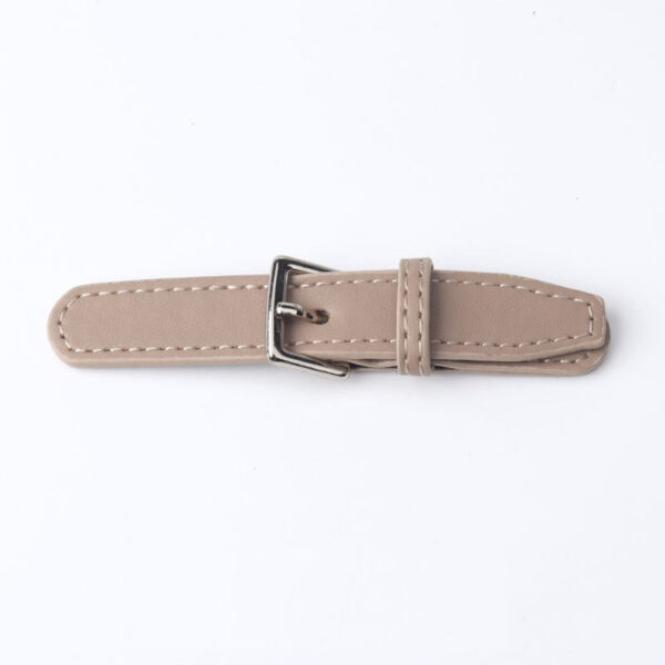 100mm Beige Khaki Black Leather Coat Sewing Sew-On Buckle - Image 3