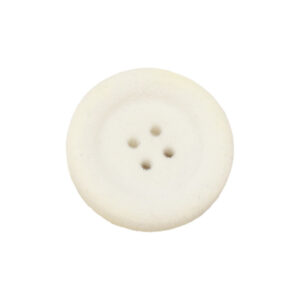 18/21/25mm Black White Thickened Round Resin Flocked Buttons 15 Pack