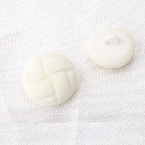 18/21mm Flocked Tortoise Pattern High-Stem Buttons 6pcs - Image 2