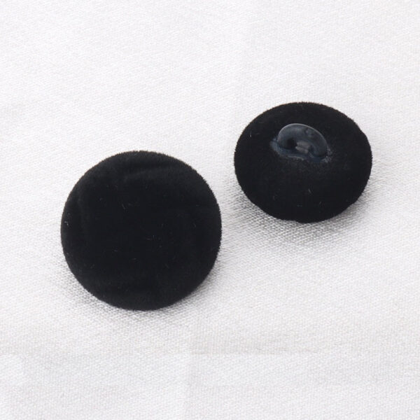 18/21mm Flocked Tortoise Pattern High-Stem Buttons 6pcs - Image 3