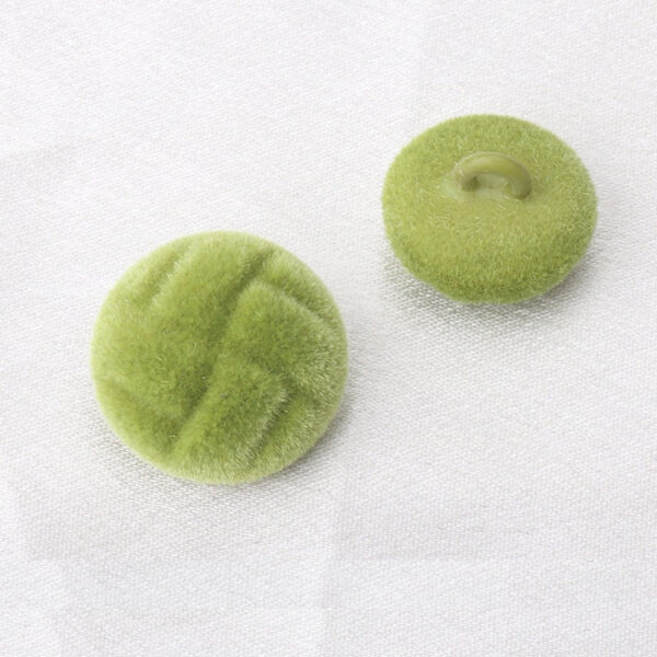 18/21mm Flocked Tortoise Pattern High-Stem Buttons 6pcs - Image 6