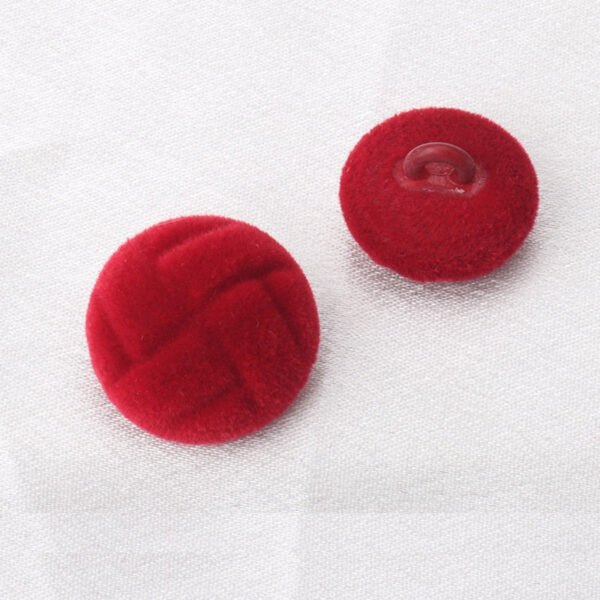 18/21mm Flocked Tortoise Pattern High-Stem Buttons 6pcs - Image 8