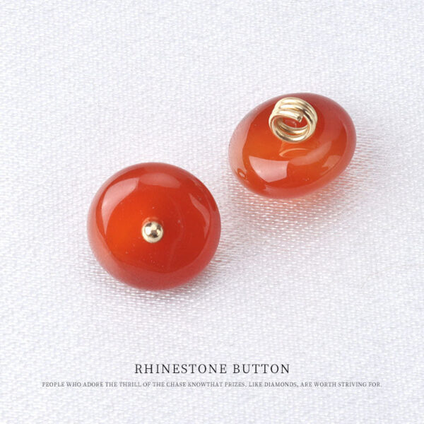 10mm Colorful Natural Jade Buttons with Flower Mounts for Chinese Hanfu 10pcs - Image 9